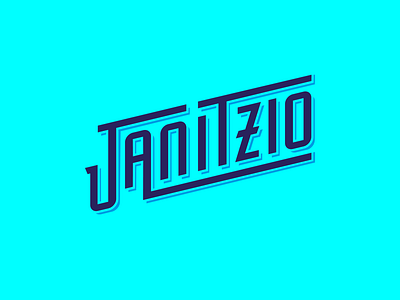 JANITZIO LETTERING brand branding calligraphy clean design flat lettering logo typography