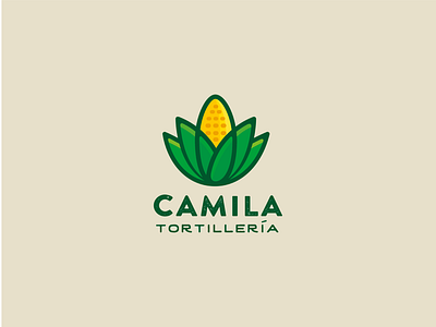 CAMILA brand branding clean colorful concept design flat illustration logo vector