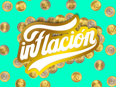 Inflation hand lettering lettering money procreate product design