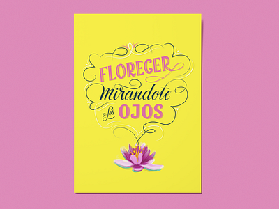 Lettering - Bloosom blossom flower graphic design lettering phrase procreate