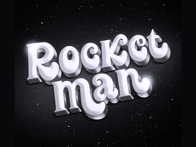 Rocketman elton john handlettering lettering movie procreate retro retro inspiration rocketman