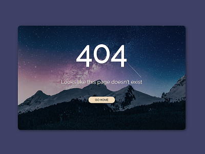 Daily UI #8 - 404 Page