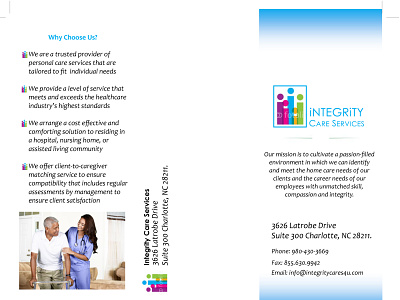 Integrity Brochure brochure design flat illustration