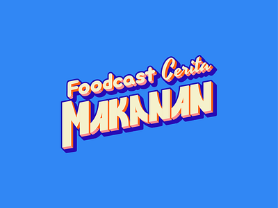 Logo typography for Foodcast Cerita Makanan food logo logo design logotype podcast typography