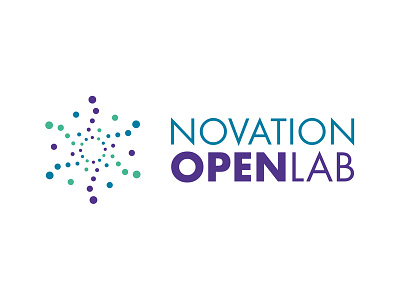 Novation Open Lab logo illustration logo typography vector