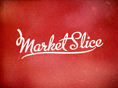 Market Slice lettering logo
