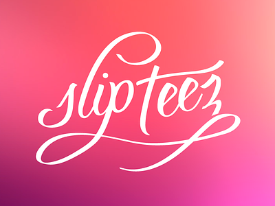 Slip Teez lettering logo