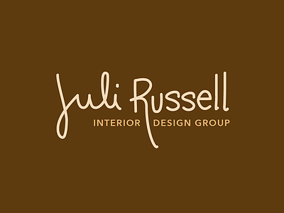 Juli Russell Logo 2 handwriting lettering logo logotype