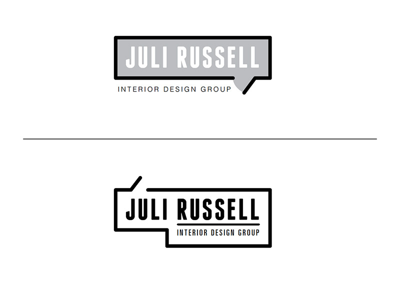 Juli Russell Logo 1 logo logotype modern