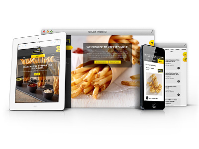 Potato Id Responsive Showcase branding mobile ui responsive tablet ui website