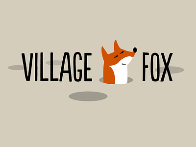 Village Fox Logo illustration logo