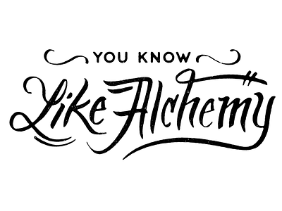 Like Alchemy Lettering lettering logo logotype