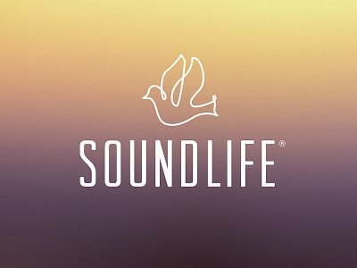 Soundlife Logo Option 03 bird dove iconography illustration logo