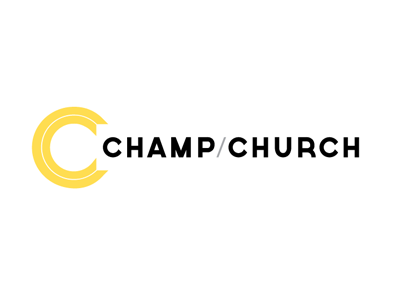 Champ 4 illustration logo ribbon type