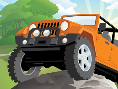 Jeep Wrangler illustration jeep