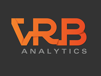 VRB Logo 1 folds gradient logo typography