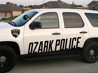 Ozark Pd Tahoe 5 0 logo police truck vehicle graphics wrap