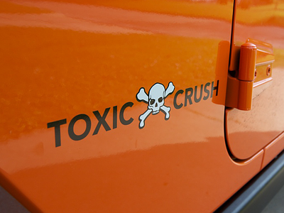 Toxic Crush Vehicle Graphic illustration jeep logo orange