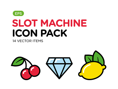 Slot Machine Icon Pack casino cherry colors diamond download fruit game icon set icons iconset lemon money play slot slot design slot machine slot machine art slot machine design slot machine graphics slot machines