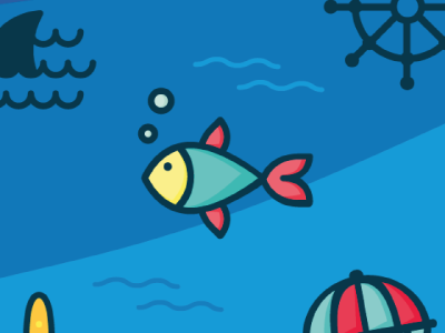 Fish - Nautical Icon Set