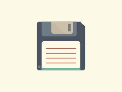 Free Flat Icons Set - Floppy