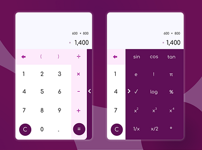 #DailyUI:004 calculator calculator design flat illustration illustrator minimal screens ui ux vector