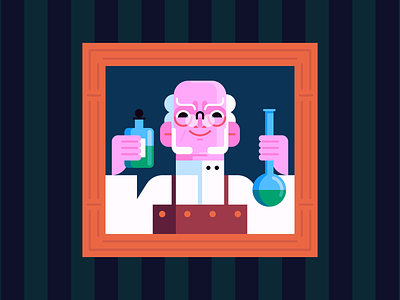 Poison beakers character design halloween holiday illustration laboratory mad scientist october poison