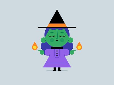 Lil' Witch character design fall halloween holiday illustration october spooktober