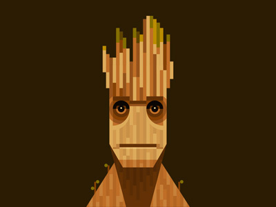 I am Groot groot guardians of the galaxy illustration