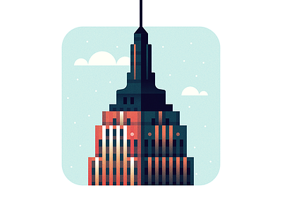 Merry Christmas christmas empire state building festivus holiday illustration new york nyc