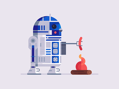 R2D2 barbecue droid hot dog illustration may4 r2d2 star wars starwars