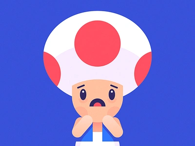 Toad helmet illustration mariokart mushroom nes nintendo toad trump