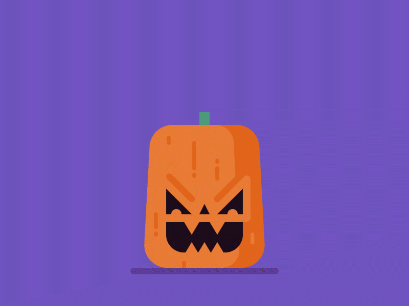 October animation autumn cat fall halloween illustration jackolantern motion october pumpkin spooky