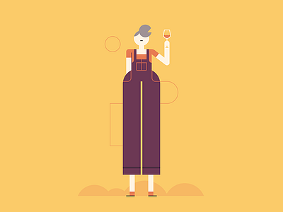 Classy Drunk character design drunk illustration people wine