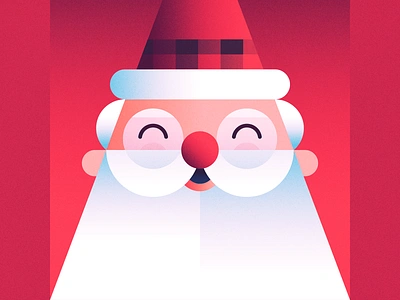 Santa beard christmas gifts hohoho holiday holiday season holly illustration jingle bells kris kringle santa santa claus winter