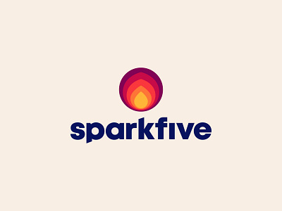 Sparkfive Brand brand brand design brand identity branding branding design fire five flame icon identity identity branding logo logo design logodesign logos logotype motif spark sparkfive symbol