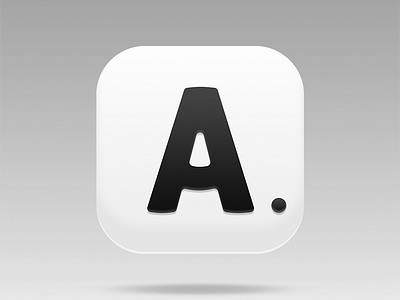 Letter A a icon ios letter