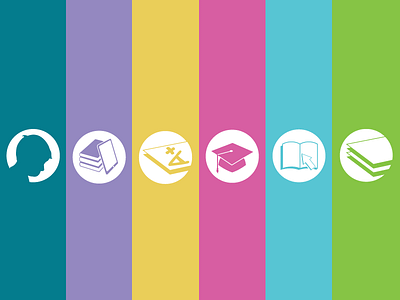 Flat Icons for an Education Website design education flat graphic school