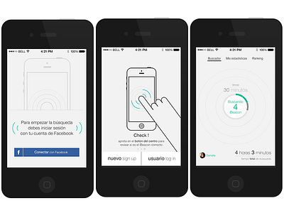 UI iBeacons app ibeacons ios retina ui ui design