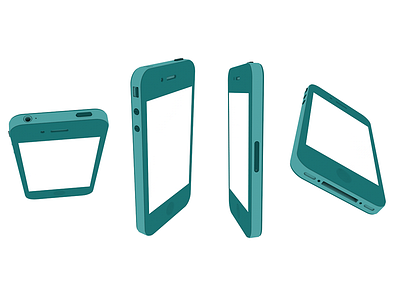 3D flat iphone 3d cinema 4d cinema4d flat low poly motiongraphics