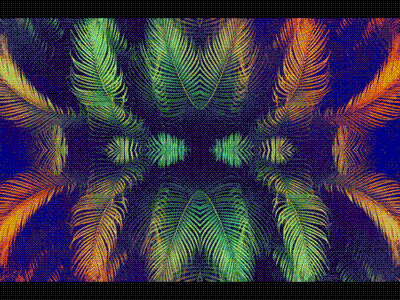 rainforest bright gif loop neon