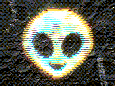 alien 3d art alien animation cosmic emoji motion space visual vj loop