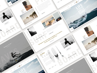 SURF - website concept adobe xd adobexd clean concept design homepage interface surf ui web design