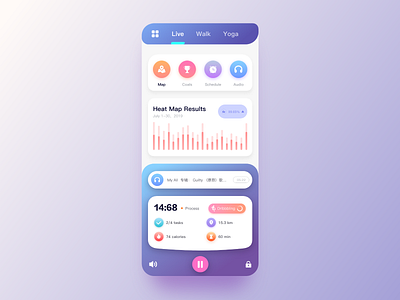 Exercise Record APP app blue card copy copying exercise data exercise icon illustration ios ui ux