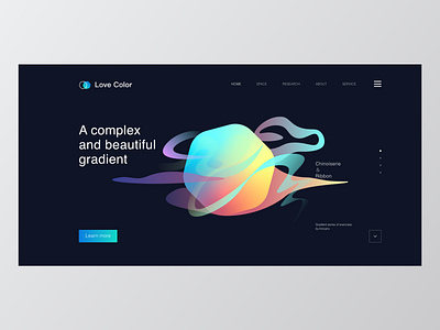 Gradient - Web Design-Dark Ui card color concise dark ui design gradient illustration ui ux web design website