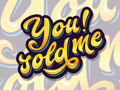 You sold me! illustration logo logos vector