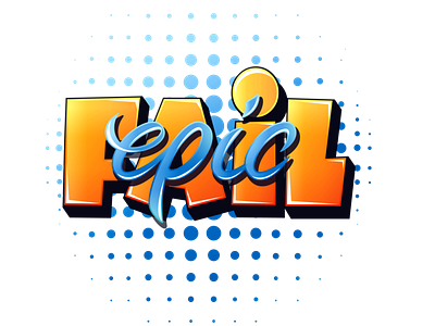 Epic Fail illustration logo logos vector
