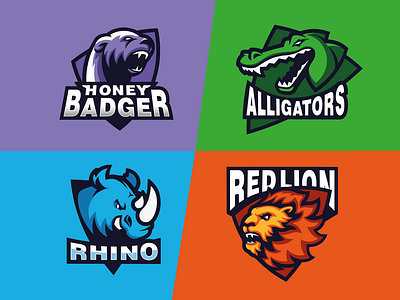 4 mascot logos