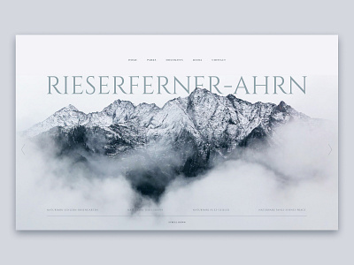 Shot #2 design minimal mountain nature typography ui ux web website