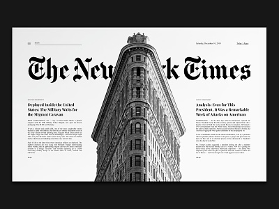 Shot #4 design minimal newspaper the new york times typography ui ux web website